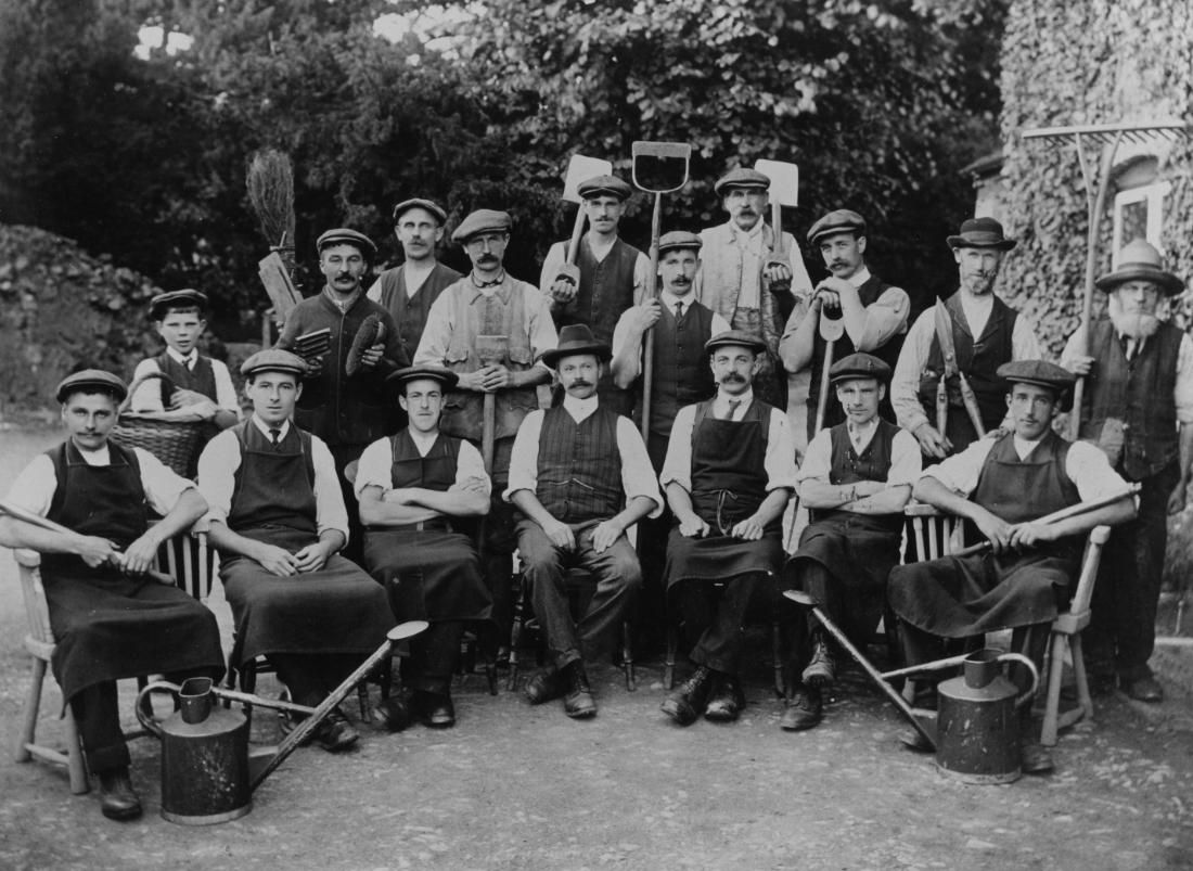 Fig. 5: Hestercombe Gardens & Grounds Staff, April 1914
