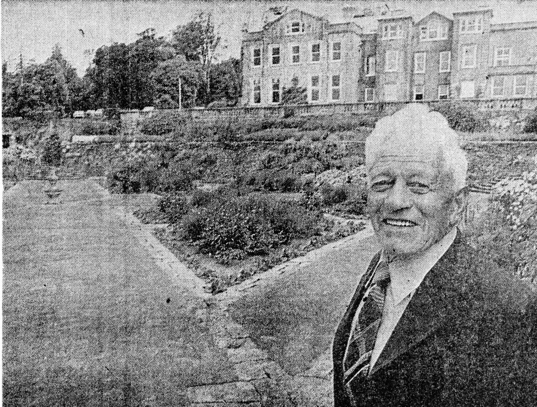 Fig 1 Former Head Gardener Andy Thomas about 1980