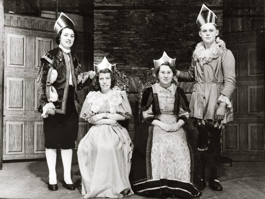 Fig 5 Margaret Ford 2nd from left as Princess Lettie in Sleeping Beauty Reading Room c 1950