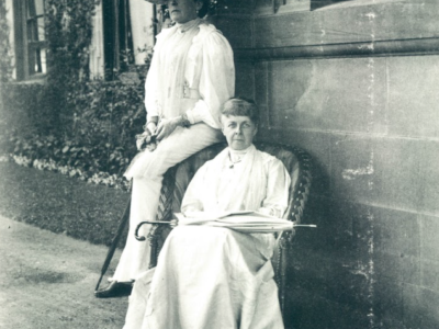 The Hon Constance Mary Portman and friend 1904