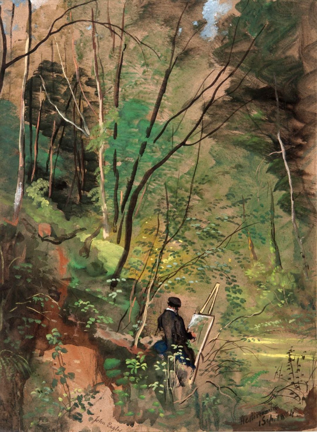 CWB 2 24c Artist Sketching at Hestercombe by J Eagles 1834 web
