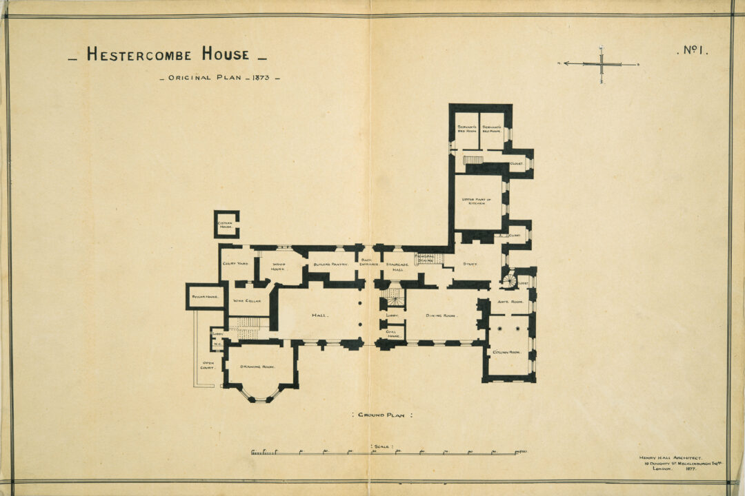 Fig 7 Hestercombe House Original Plan 1873